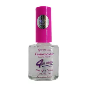 1pza Esmalte endurecedor transparente con ajo y calcio para uñas, 15m…