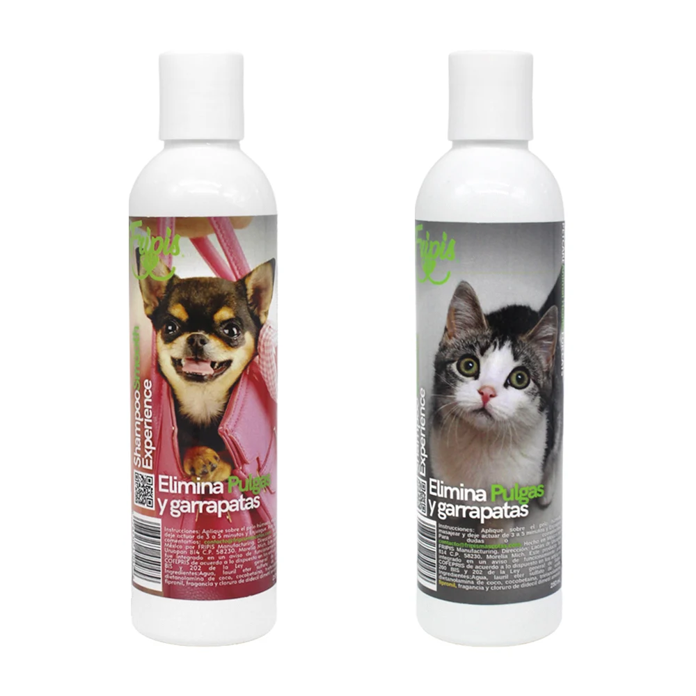 Shampoo fripis para eliminar pulgas y garrapatas de mascotas, 250ml /…