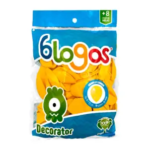 Paquete con 50 globos blogos de 7 in - 18 cm en color amarillo / glob…
