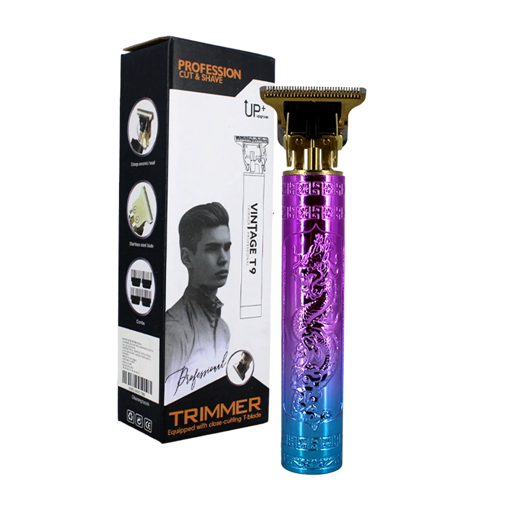 Máquina trimmer profesional inalámbrica con diseño bicolor cepillo de…