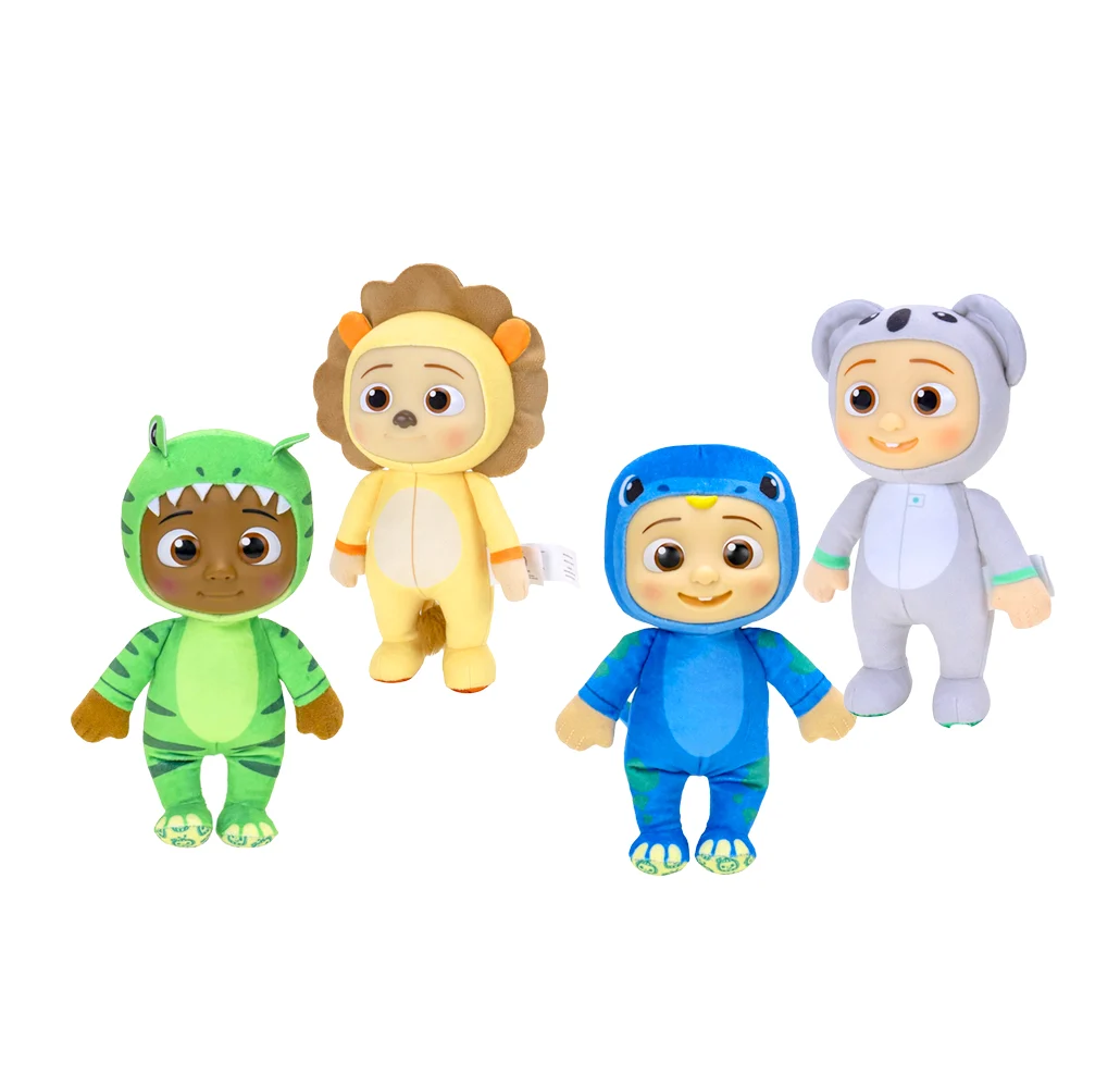 Muñeco peluche de personajes de cocomelon con pijama de animales, 20c…