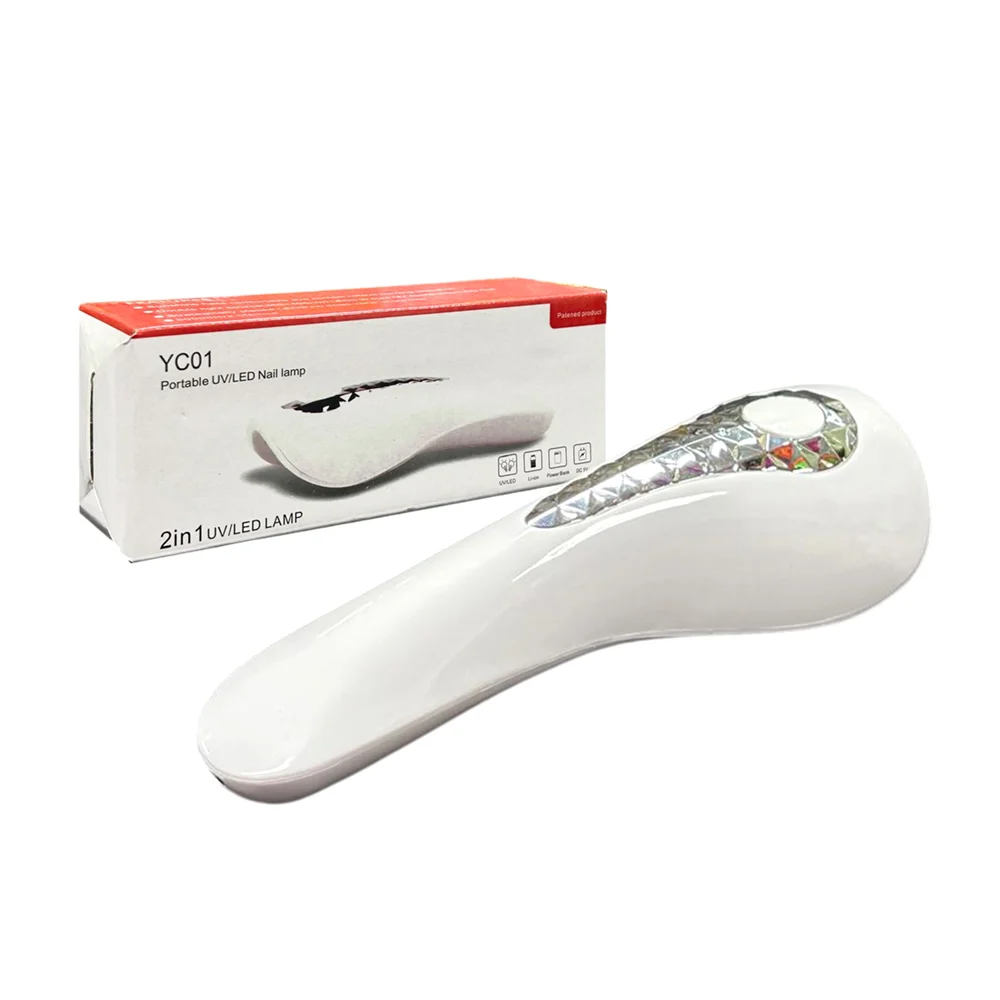 Lámpara de uñas - manicure uv - led inalámbrica portátil, 18w, 165x55…