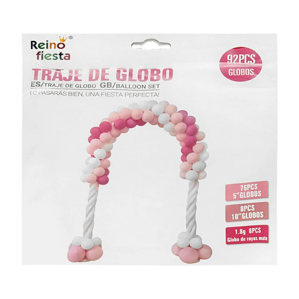 Arco semi circular de globos grandes para decoración de fiesta, reino…