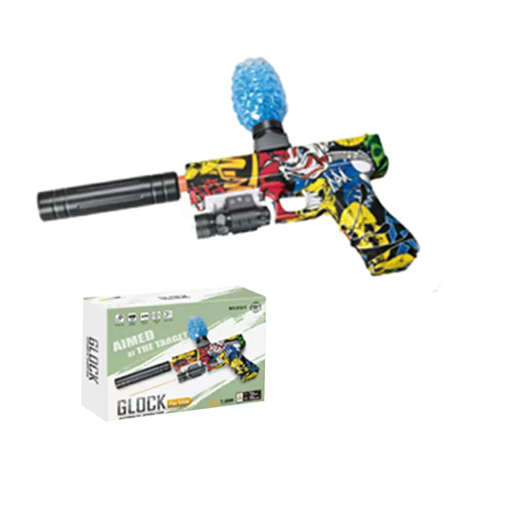 Pistola de hidrogel automática tipo glock, diseño graffiti de payaso,…