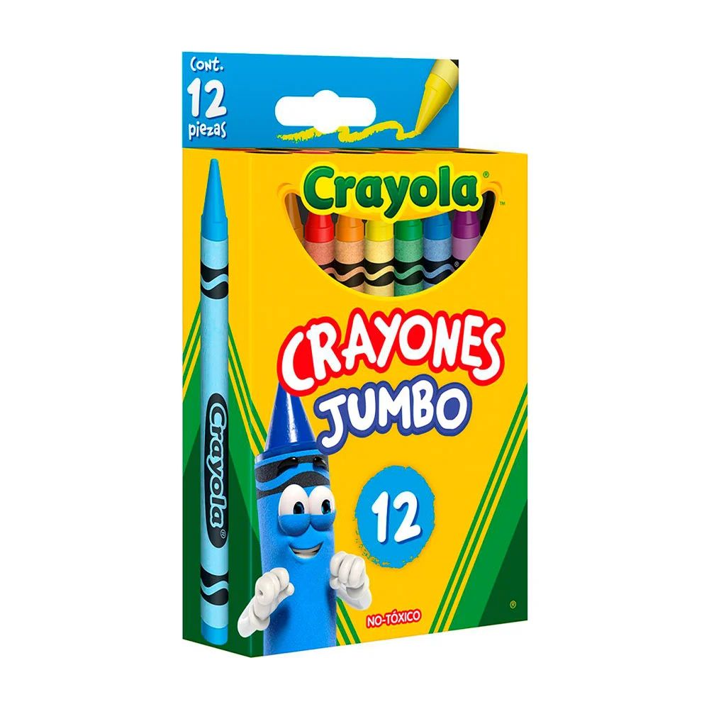 Paquete con 12 crayones jumbo, 10.6 cm, colores surtidos / crayola cr…