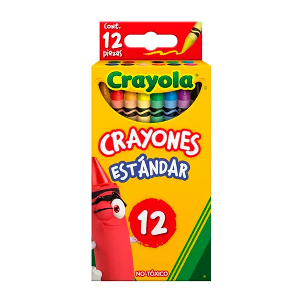 Paquete crayola con 12 crayones estándar, delgados, colores surtidos …