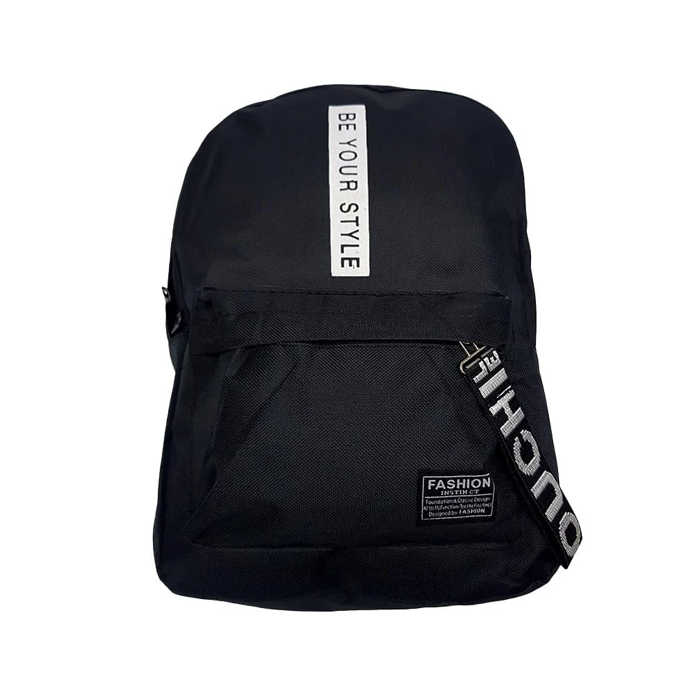 Mochila mediana lisa fashion instinct de 2 compartimentos, variedad d…