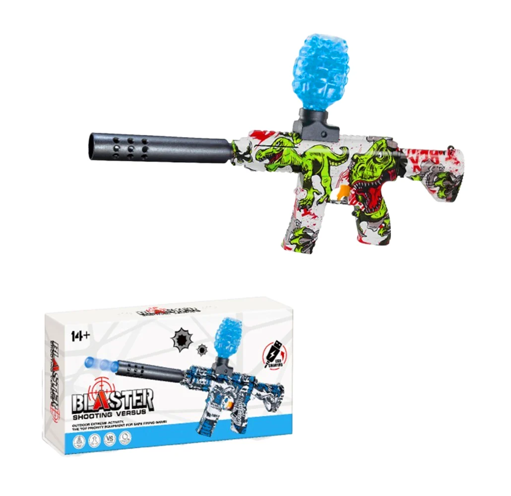 Pistola tipo rifle de juguete con diseño estampado de dinosaurios + t…