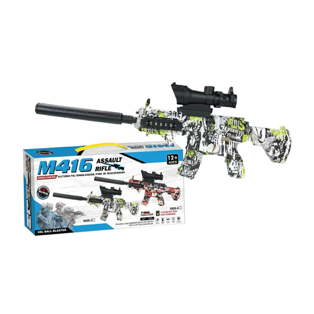 Pistola assault rifle m416 diseño de águila con 2 modos de uso para l…