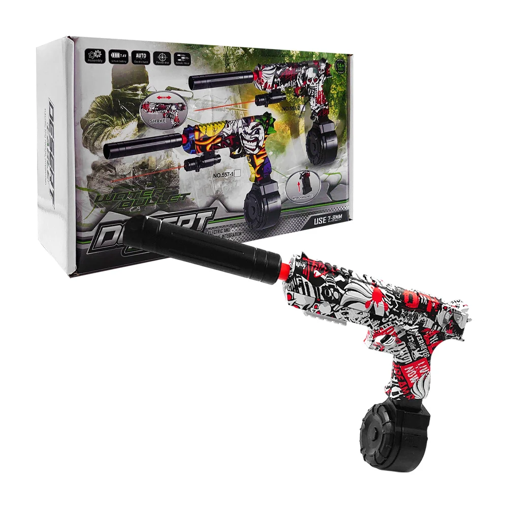 Pistola de hidrogel desert eagle manual y eléctrica con diseño graffi…