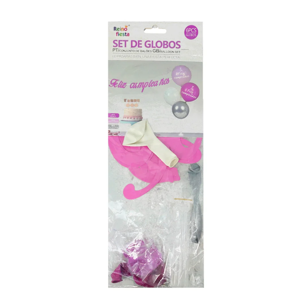 Kit de base para globos con 11 popotes ajustables, 4 globos de látex …