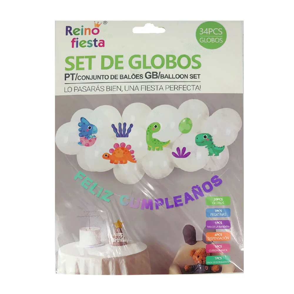 Set de globos decorativos con 20 globos de látex, letrero colgante co…