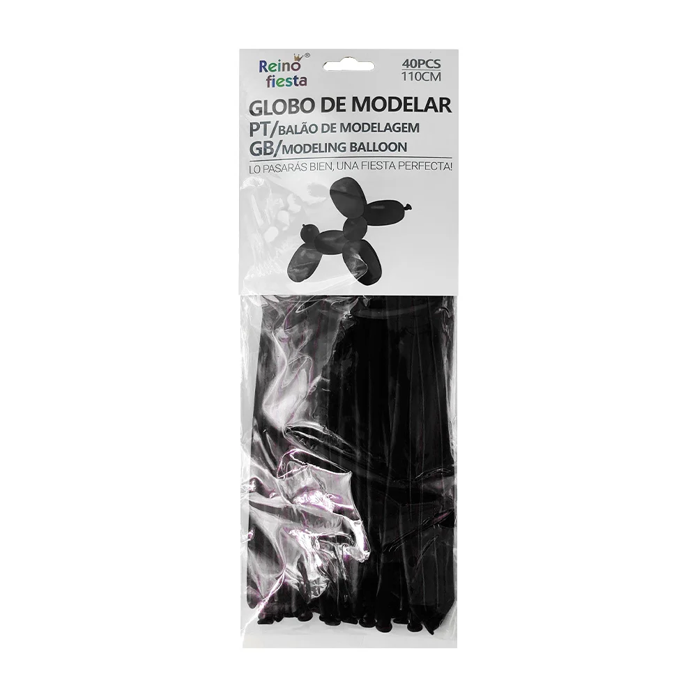 Paquete con 40 globos salchicha para modelar, 110cm, variedad de colo…