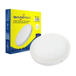 Lámpara led tipo plafón redondo de sobreponer con consumo de 12 watts…