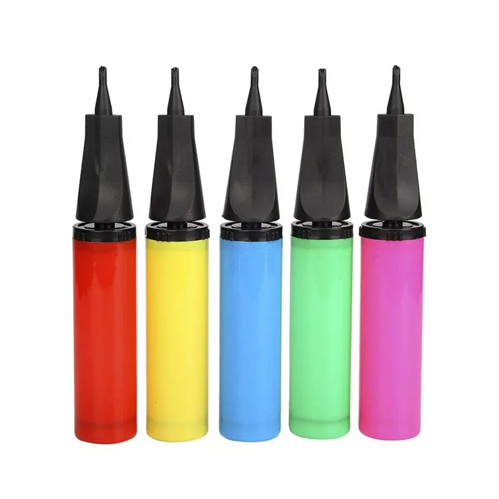 1pza Bomba manual de aire para inflar globos, 29cm, variedad de color…