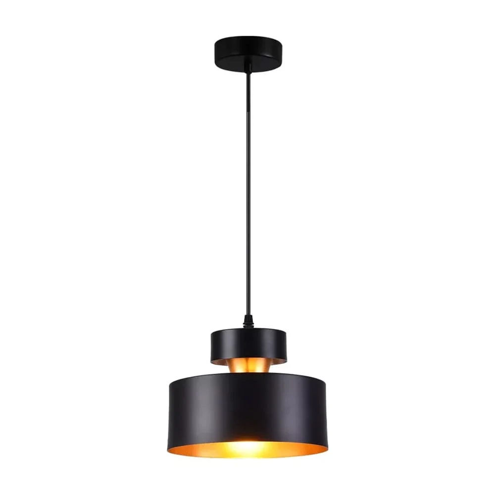 Lámpara colgante metálica wanergy para decoración de color negro / 61…