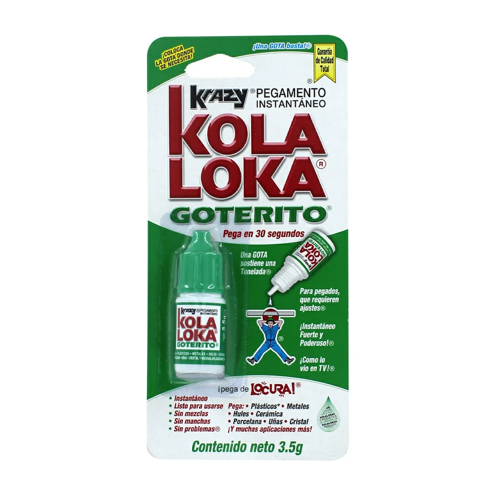 Goterito pegamento instantáneo krazy kola loka 3.5g / 715001-01 / 24-…