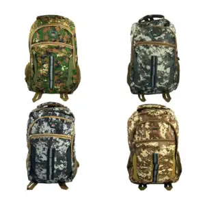 Mochila grande de 3 compartimentos con diseño camuflajeado + tira ref…