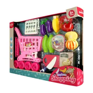 Blíster mini carrito de juguete para compras de supermercado play hou…