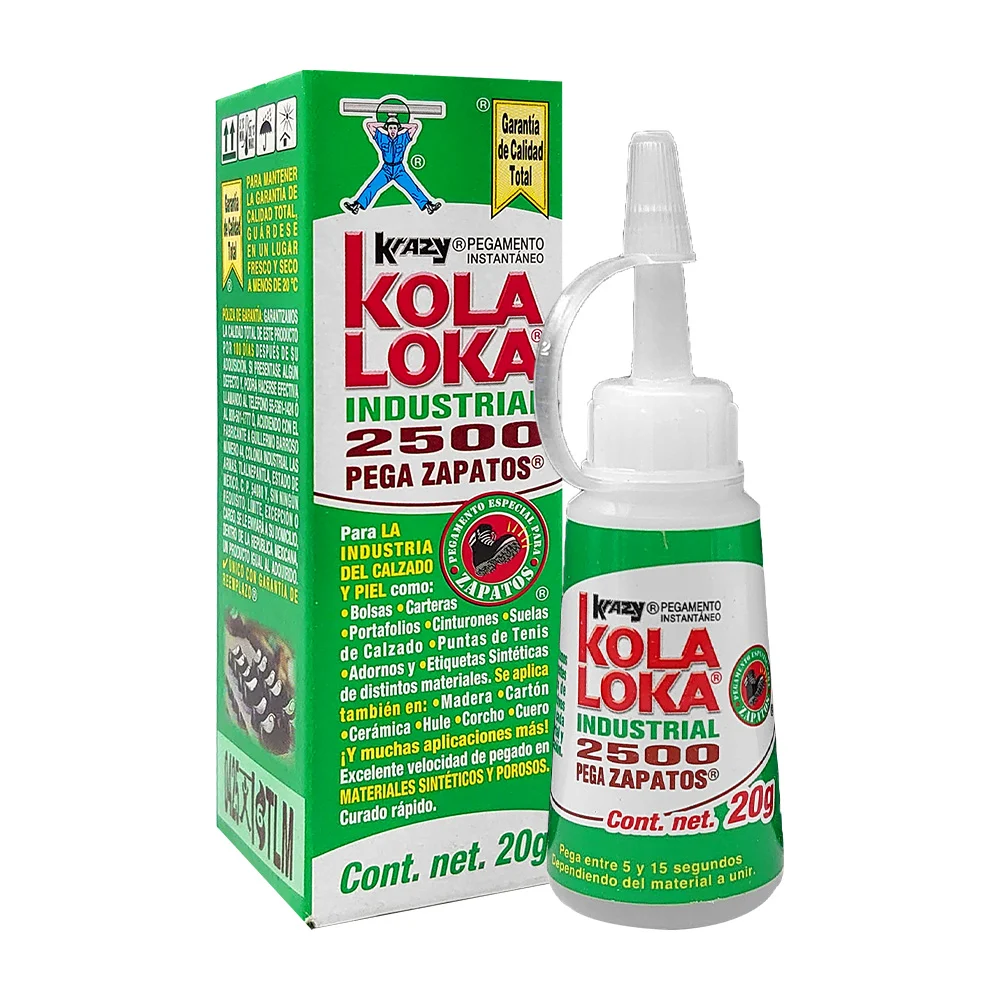Pegamento líquido instantáneo industrial 2500 para pegar zapatos, 20g…