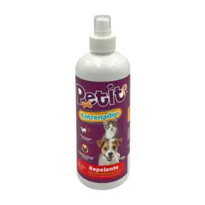Repelente entrenador con esencia de menta para mascotas, 500ml / petit