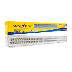 Lámpara led wanergy de emergencia recargable en forma de barra 90 led…