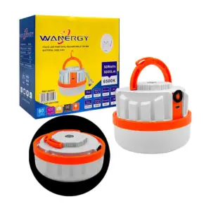 Foco led wanergy portátil recargable de 125mm, con imán y gancho para…