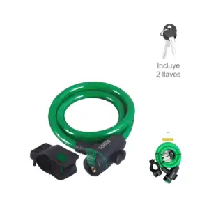 Candado de seguridad para bicicleta o motocicleta con cable de acero …