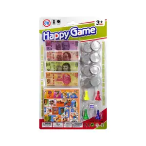 Juego de mesa con tablero de papel + billetes, monedas, dado y figura…