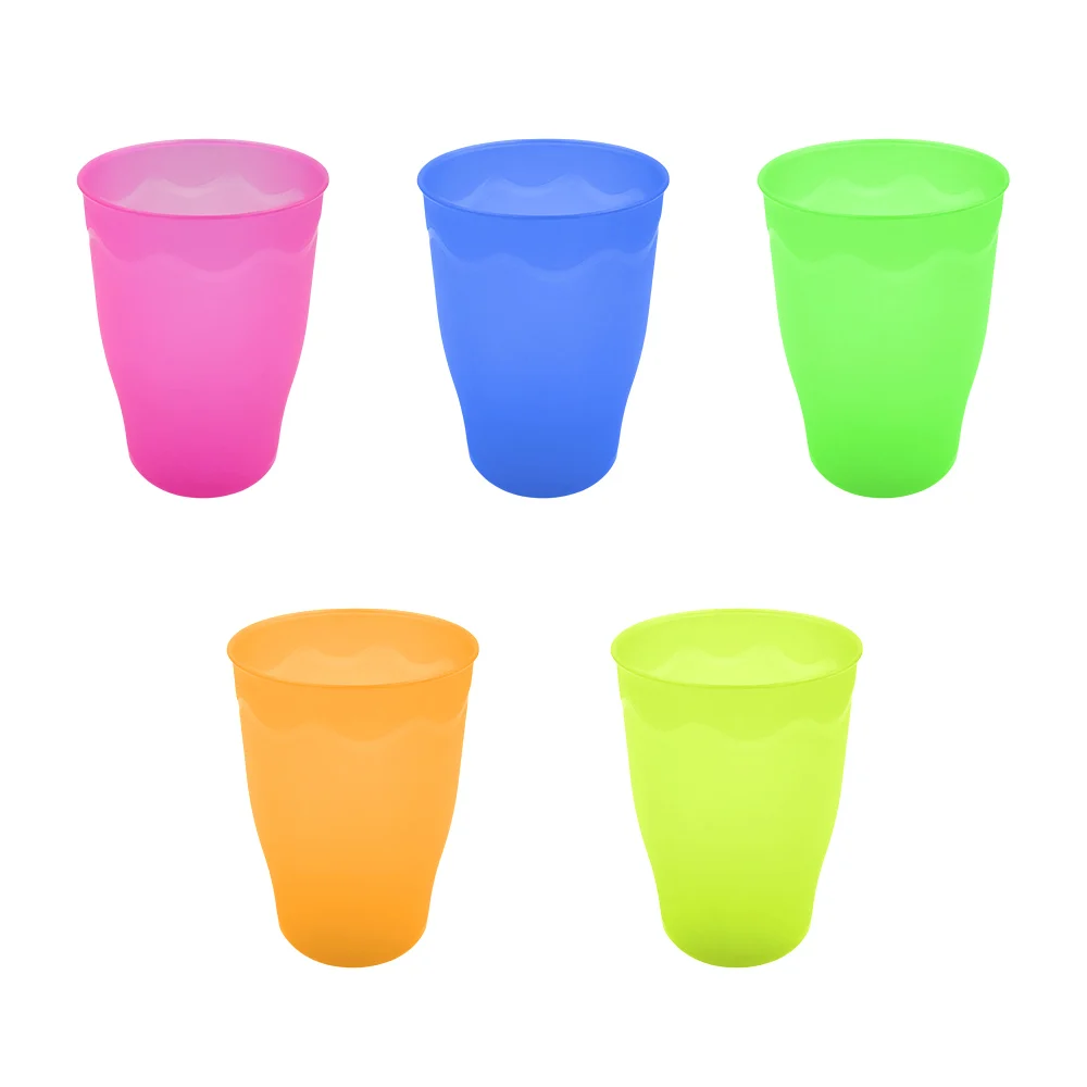 Vaso de plástico olas translúcido neón, 500 ml, variedad de colores /…