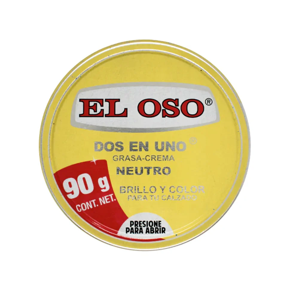 1pza Lata 2 en 1 grasa y crema para calzado en color neutro, 90g / el…