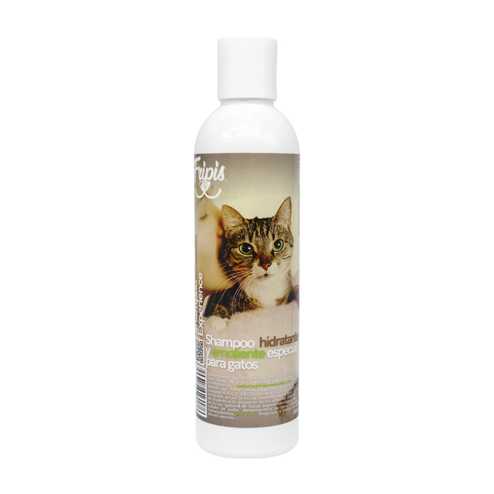 Shampoo fripis hidratante y emoliente especial para gatos, 250ml / 80…