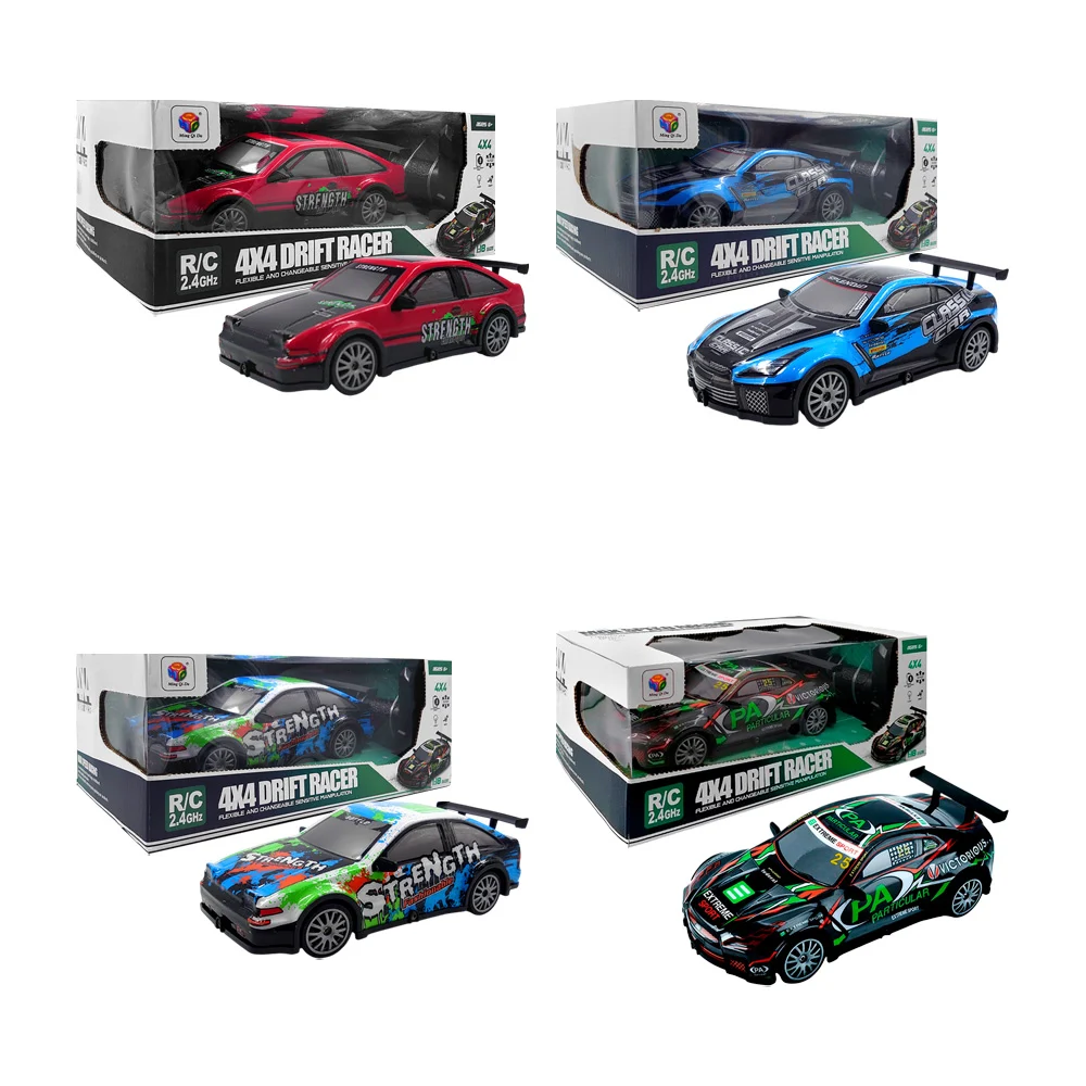 Carro de carreras con diseño estampado + control remoto, pila recarga…