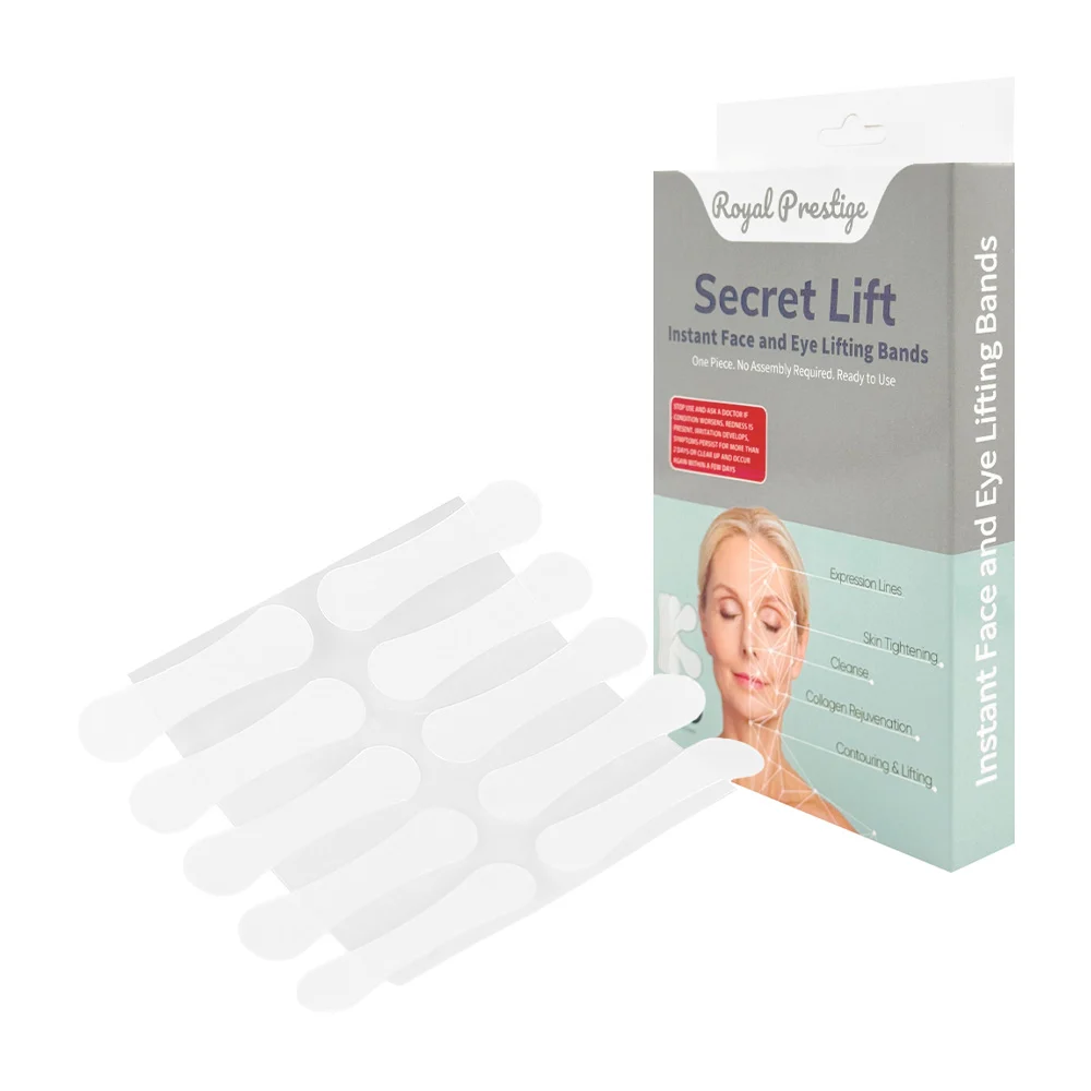 Paquete con 100 tiras bandas pegatinas transparentes para estiramient…