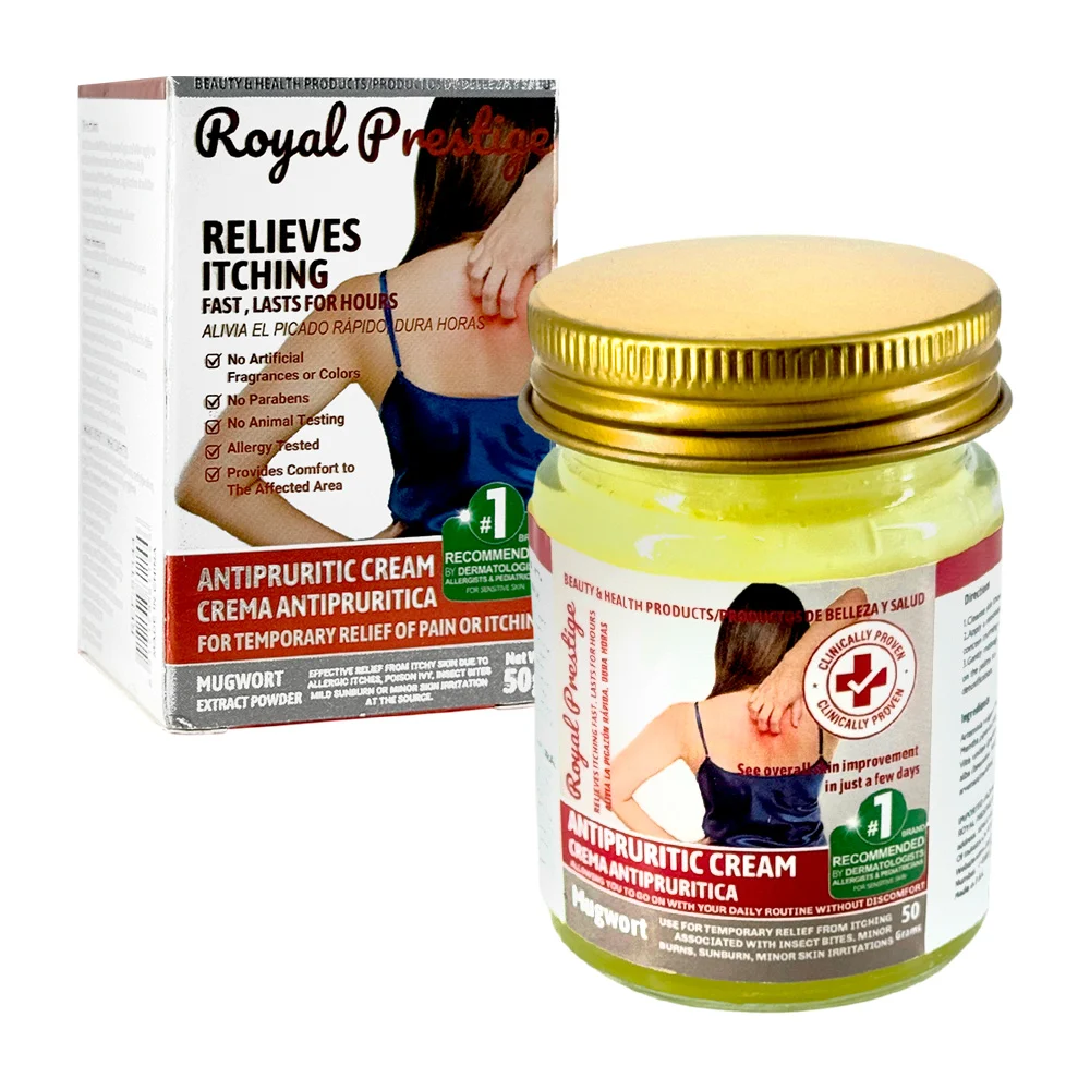 Frasco con crema - bálsamo para el alivio de la picazón 50g / antipru…