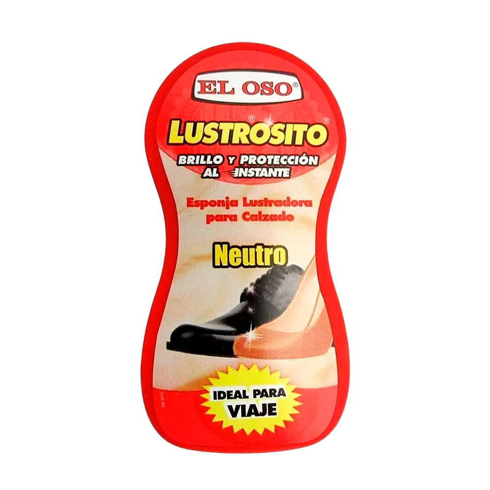 Mini esponja lustradora el oso para calzado en color neutro / lustros…