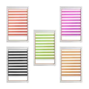 Persiana elegante blackout enrollable horizontal de 120x200cm, varied…