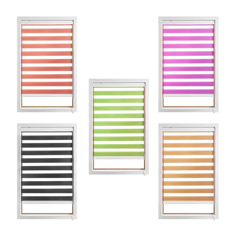 Persiana elegante blackout enrollable horizontal de 120x200cm, varied…