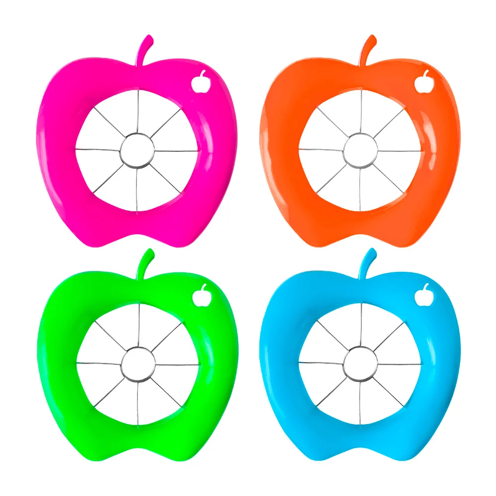 Cortador de fruta en forma de manzana, variedad de colores / descoraz…