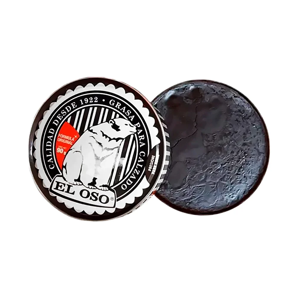 1pza Lata con grasa para calzado en color café oscuro, 90g / el oso /…