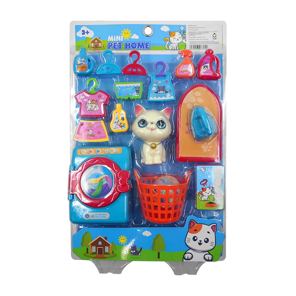 Set cuarto de lavado lavandería con temática de gatos, variedad de ac…