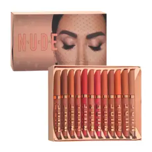 Paquete con 12 brillos labiales en diversos tonos nude / new nude / 8…