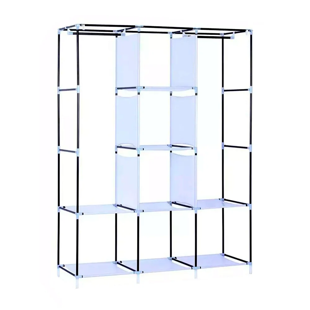 Closet organizador multifuncional para ropa montable con 2 divisiones…
