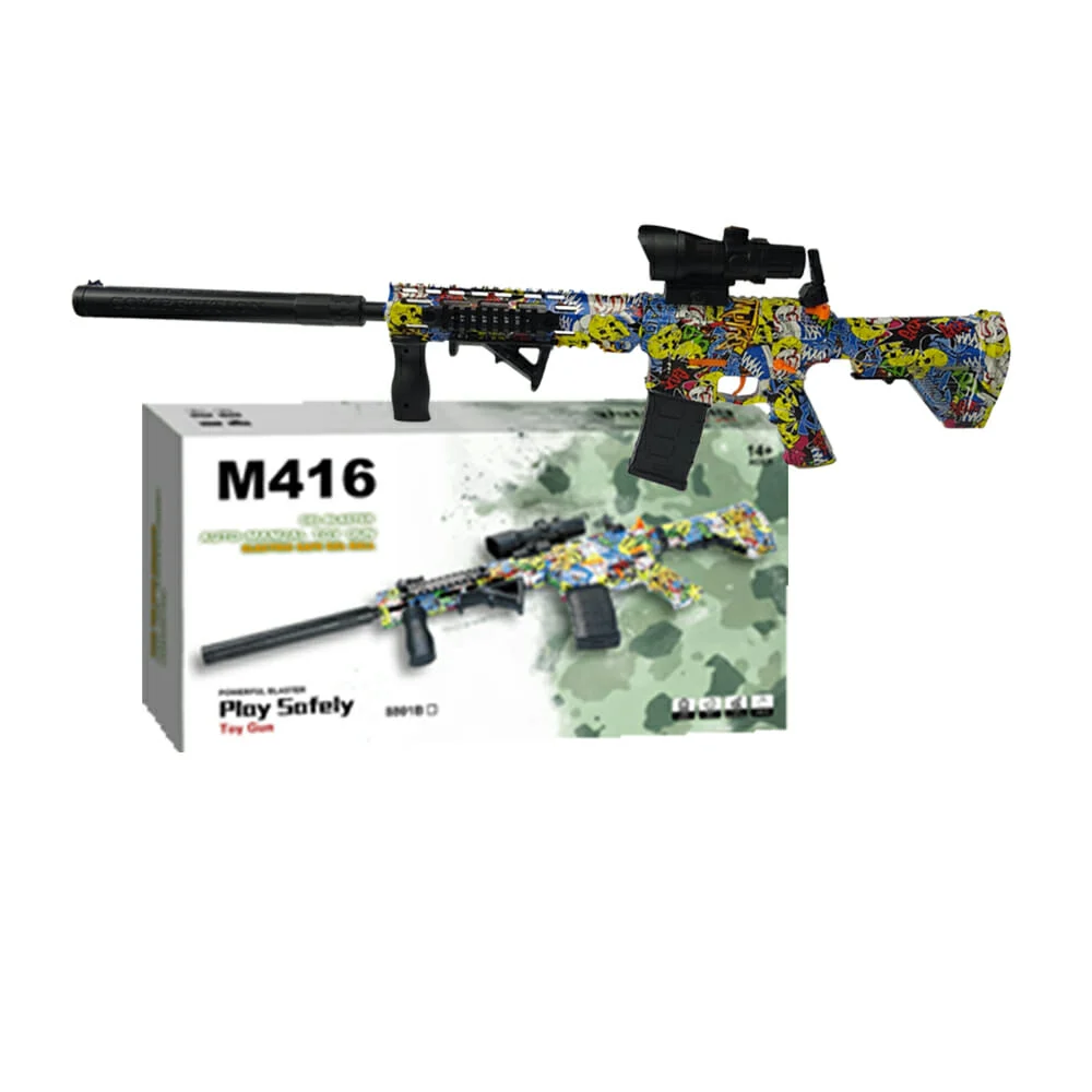 Pistola / rifle m416 recargable lanza bolitas de hidrogel con diseño …