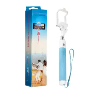 Selfie stick con conector auxiliar, botón para toma de fotos alcance …