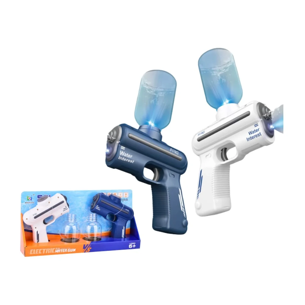 Pistola de agua eléctrica infantil + recipiente de plástico, variedad…