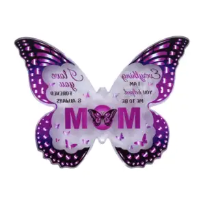 Adorno de acrílico, en forma de mariposa, con temática del día de las…