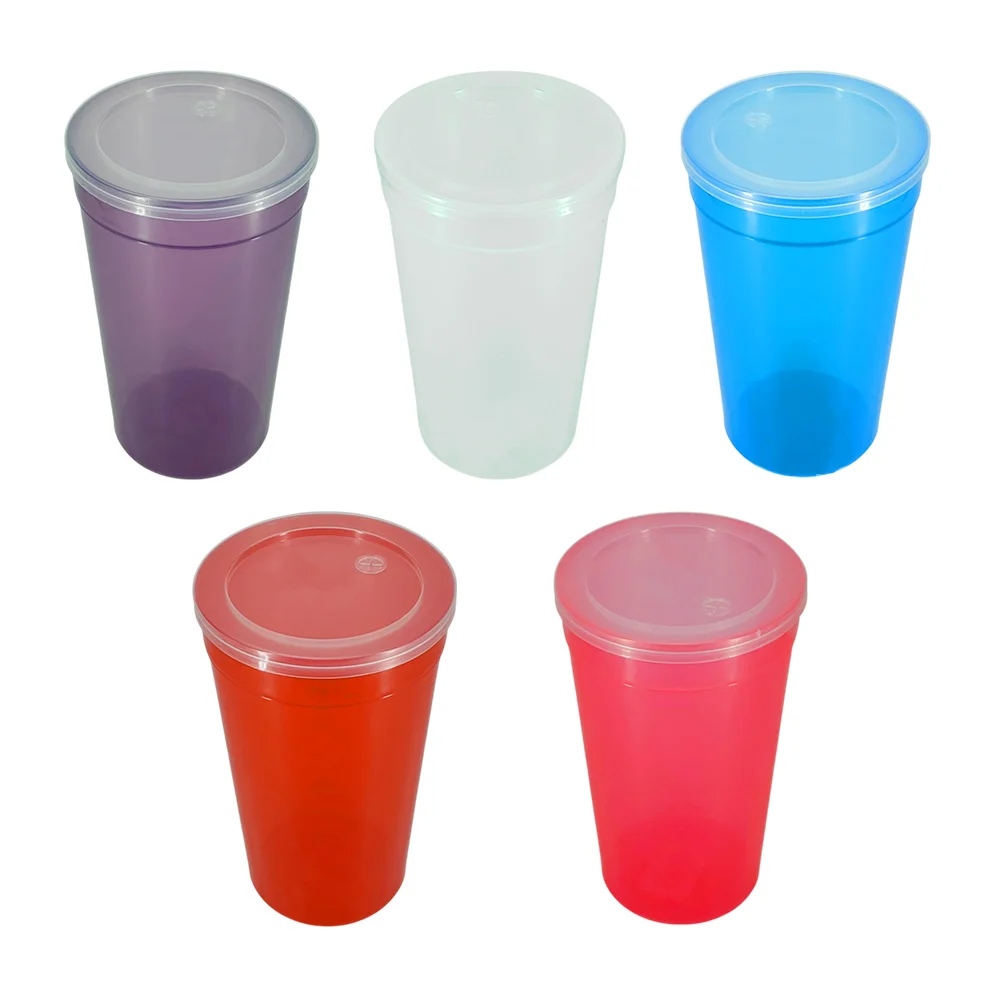 Vaso nova de 1 litro con tapa para popote, variedad de colores / cosm…