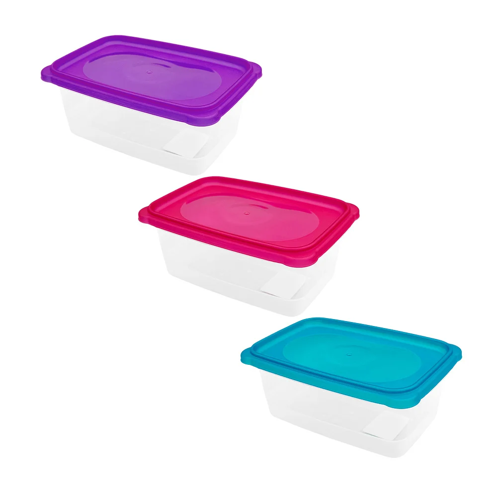 Tupper pequeño rectangular de plástico transparente, capacidad 500ml …