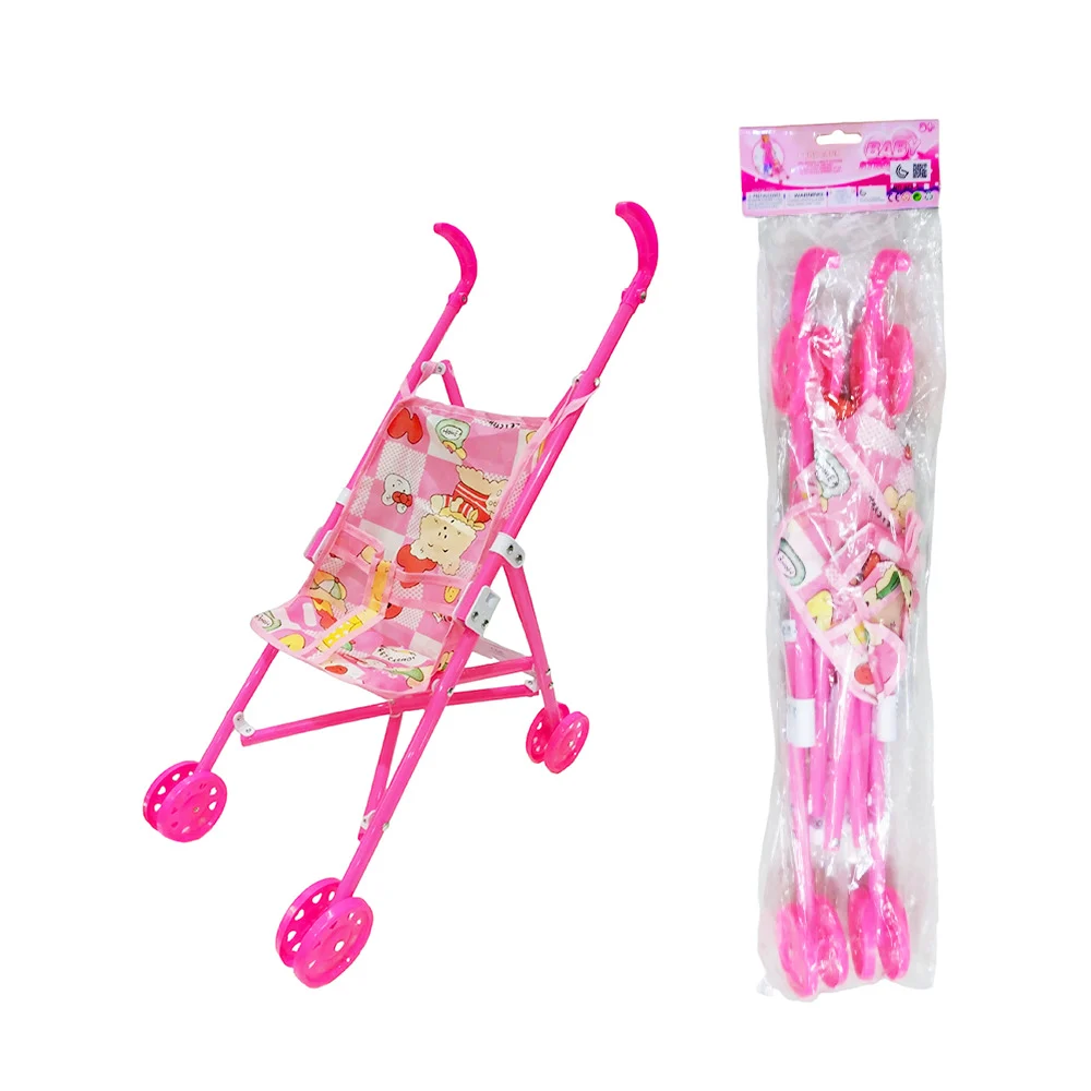 Carriola de juguete plegable infantil con estampado de animalitos 50x…